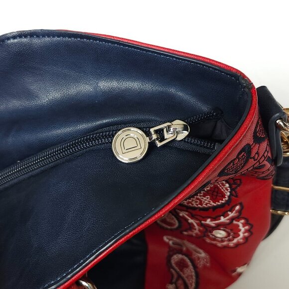 ATTRACTIVE Desigual BOHO BAG 20SAXPB9 Embroidered Romantic Whimsical - Picture 4 of 16